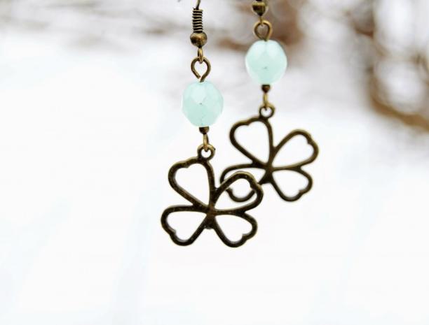 Pomerančové dortíky - náušnice