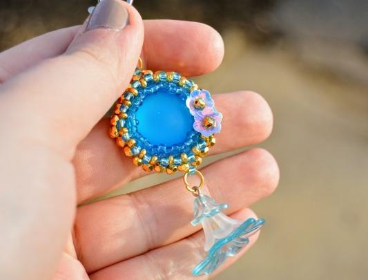 Pomerančové dortíky - náušnice