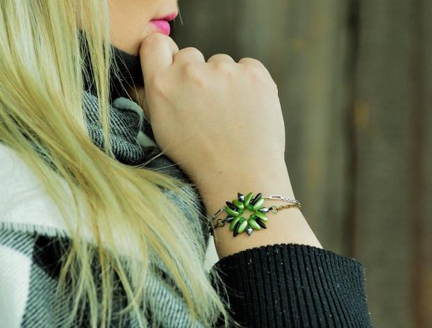 Pomerančové dortíky - náušnice