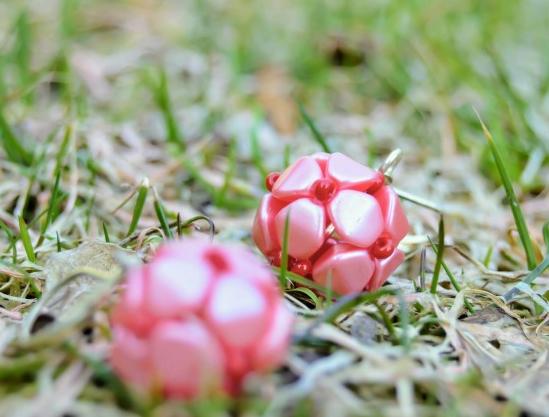 Pomerančové dortíky - náušnice