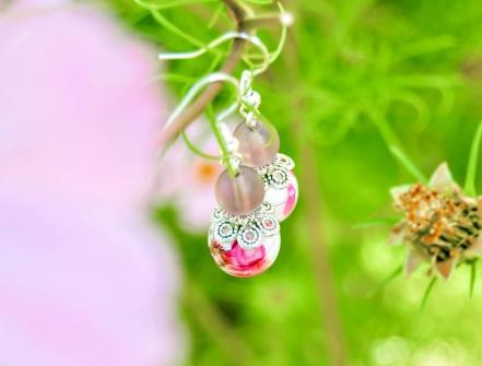 Pomerančové dortíky - náušnice