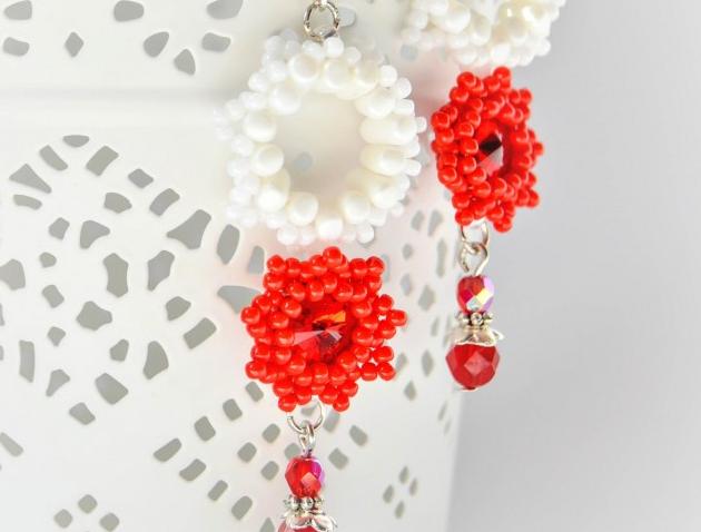 Pomerančové dortíky - náušnice