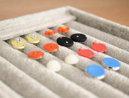 Pomerančové dortíky - náušnice