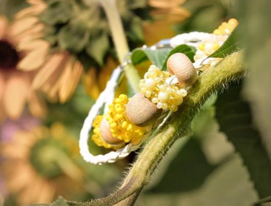 Pomerančové dortíky - náušnice