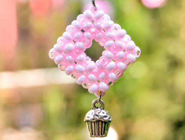 Pomerančové dortíky - náušnice