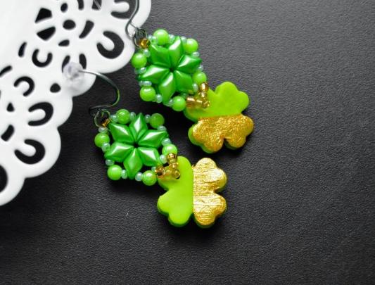 Pomerančové dortíky - náušnice