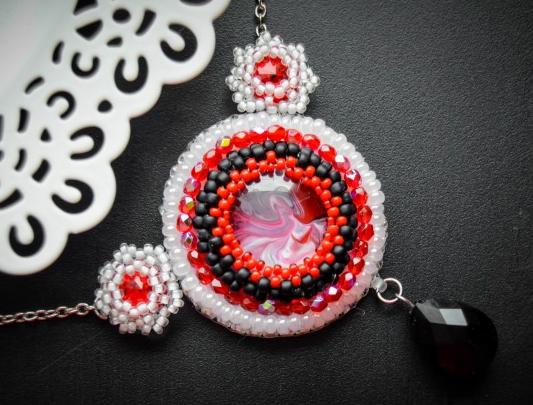 Pomerančové dortíky - náušnice