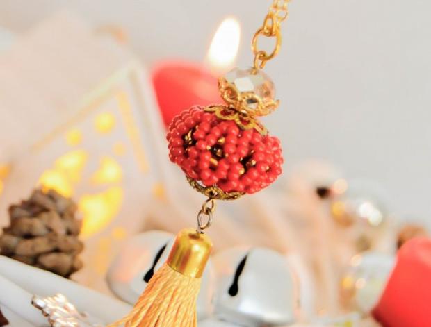 Pomerančové dortíky - náušnice