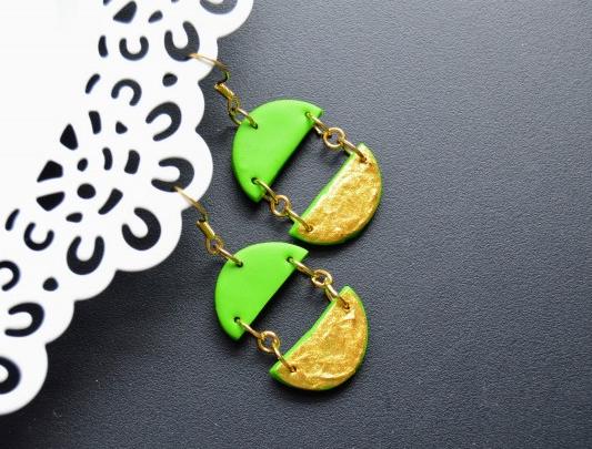 Pomerančové dortíky - náušnice