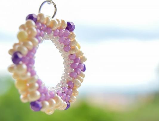 Pomerančové dortíky - náušnice