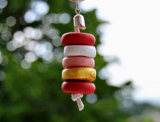 Pomerančové dortíky - náušnice