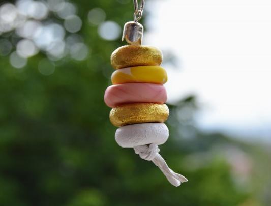 Pomerančové dortíky - náušnice