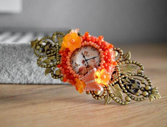 Pomerančové dortíky - náušnice