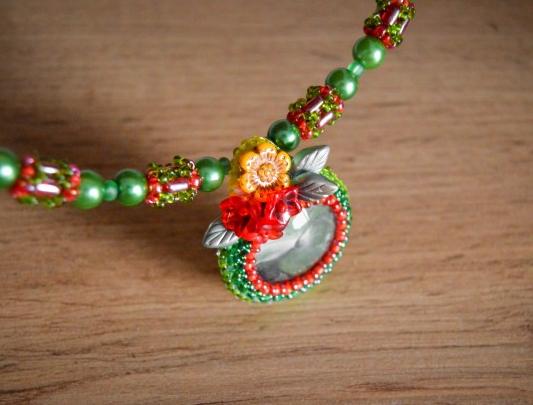 Pomerančové dortíky - náušnice