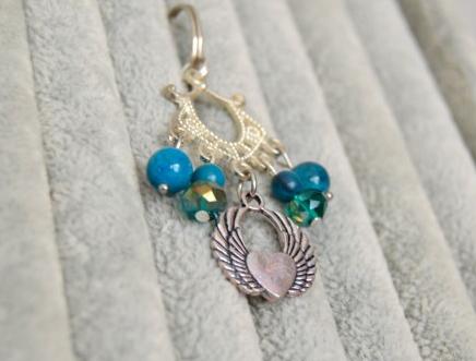 Pomerančové dortíky - náušnice