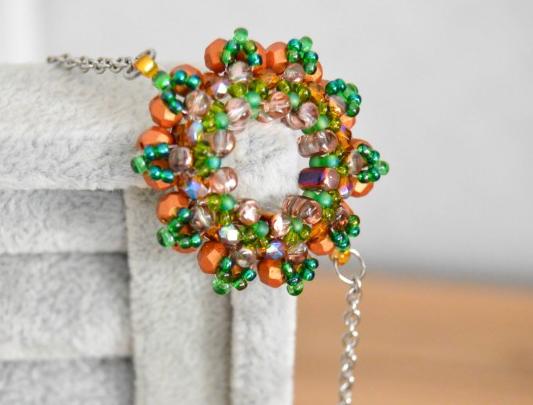 Pomerančové dortíky - náušnice