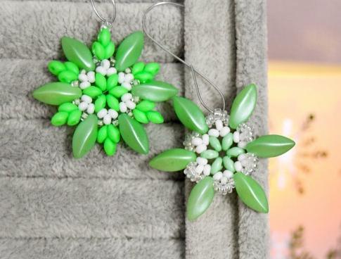 Pomerančové dortíky - náušnice