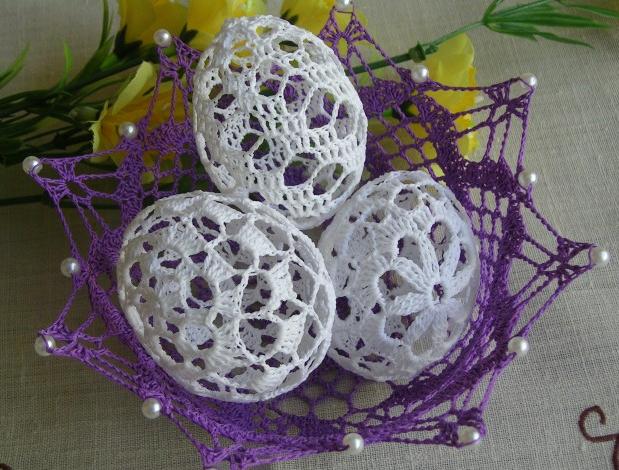 Háčkované vajíčko - č1