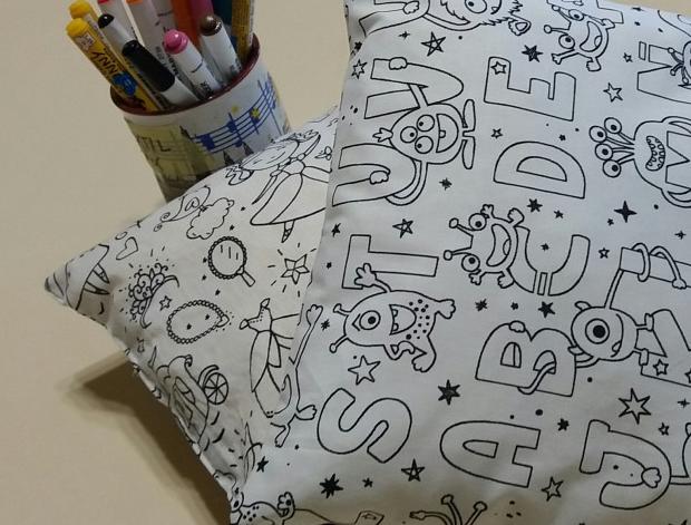 Polštářek omalovánka ABC omalovánka polštářek abeceda 