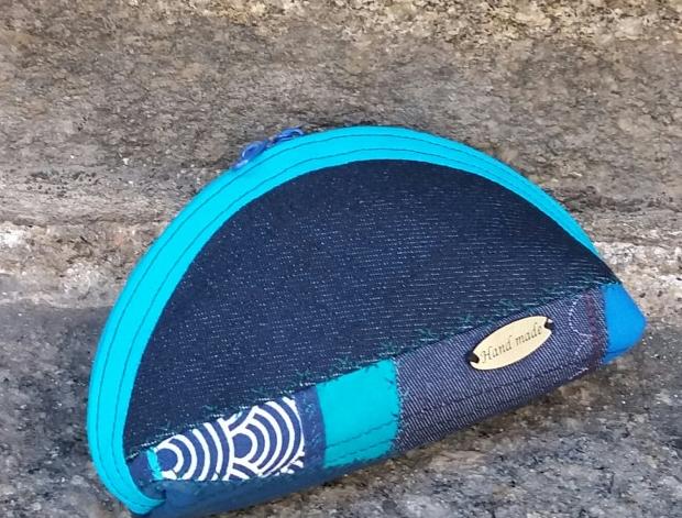 Modrá taštička taštička etue modrá kosmetická 