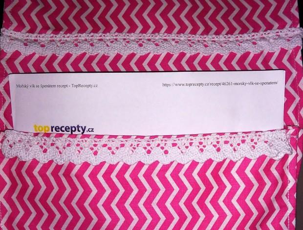 Kapsář na recepty 39x25