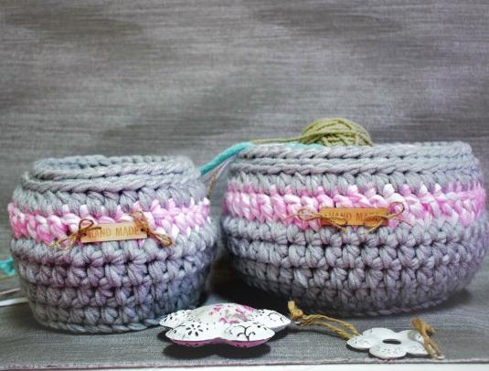 Set dekoračních košíků 25×14/18×14
