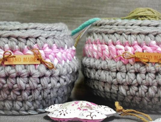Set dekoračních košíků 25×14/18×14