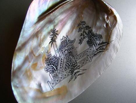 Souprava šperků s krajinkami-smalt