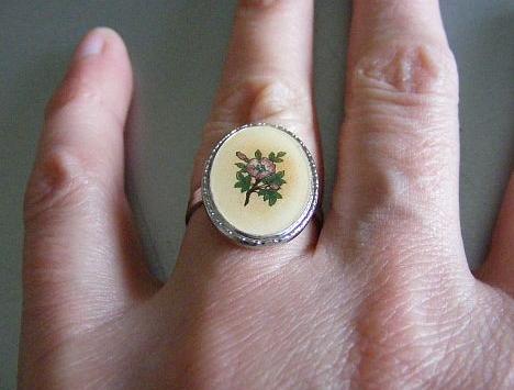 Souprava šperků s krajinkami-smalt