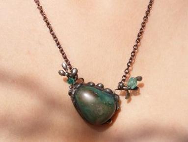 Souprava šperků s krajinkami-smalt