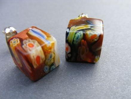 Souprava šperků s krajinkami-smalt