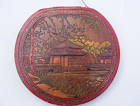 Souprava šperků s krajinkami-smalt