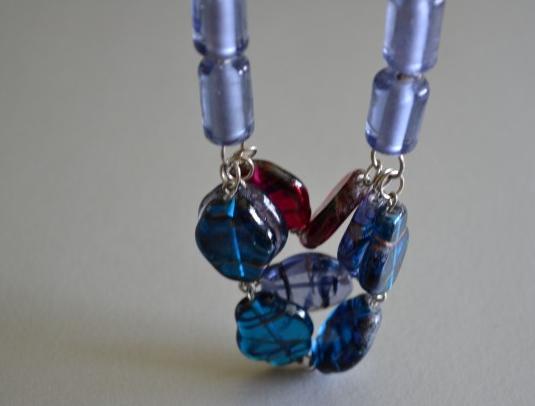 Souprava šperků s krajinkami-smalt