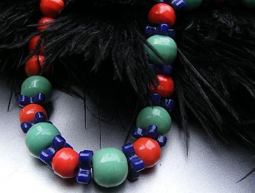 Souprava šperků s krajinkami-smalt