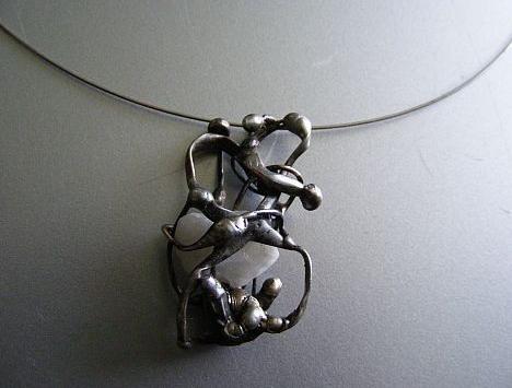 Souprava šperků s krajinkami-smalt