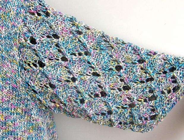 Pletená halenka ručně zelená modrá halenka růžová bavlna pletené žlutá pestré svetr tyrkysová melír handmade ivka polyamid polyacryl 
