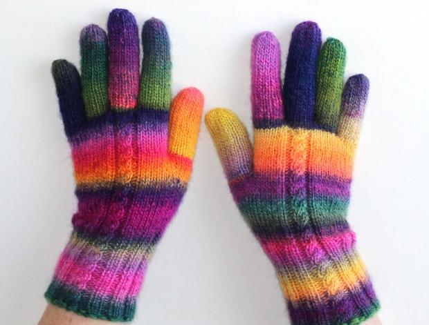 Rukavice merino Neonky jediné zelená modrá oranžová barevné fialová růžová pletené žlutá šedá jemné pink rukavice merino pastelové pastely prstové ivka 