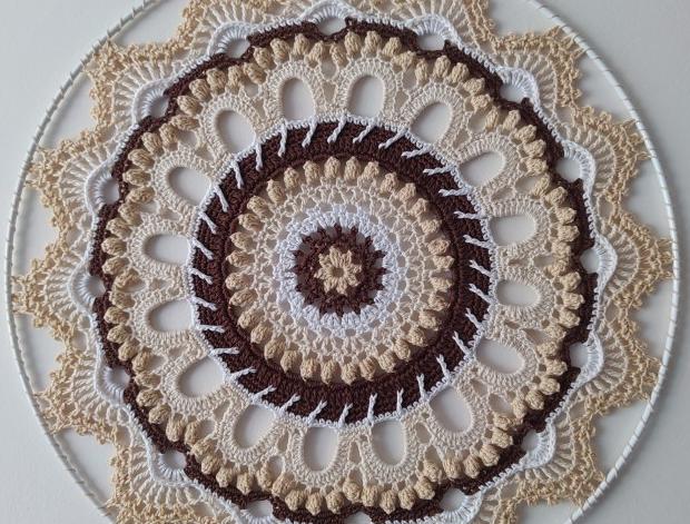 Mandala 3D průměr 41cm č.2 meditace mandala pohoda klid harmonie meditační k zavěšení závěsná dekorace mandaly pozitivní energie 
