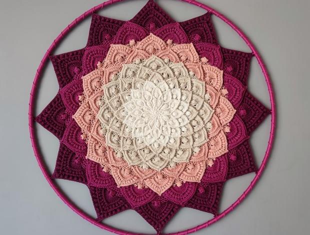 Mandala Lotosový květ - 3D - 35 cm meditace harmonie meditační lotosový květ mandaly mndala 