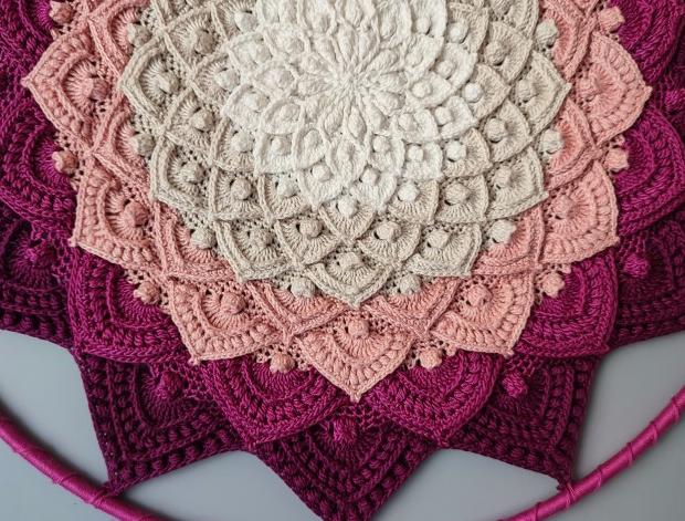 Mandala Lotosový květ - 3D - 35 cm