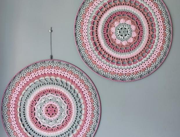 Mandala průměr 50 cm - 2 ks meditace mandala harmonie meditační lotosový květ mandaly 