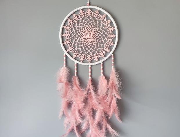 Lapač zlých snů 24 x 65 cm indián indiánský nad postel strážce boho dream lapač dreamcatcher lapač snů do ložnice 