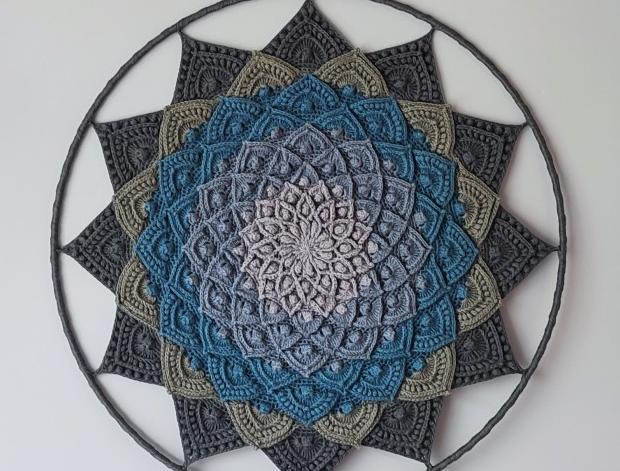Mandala Lotosový květ - 3D - 45 cm