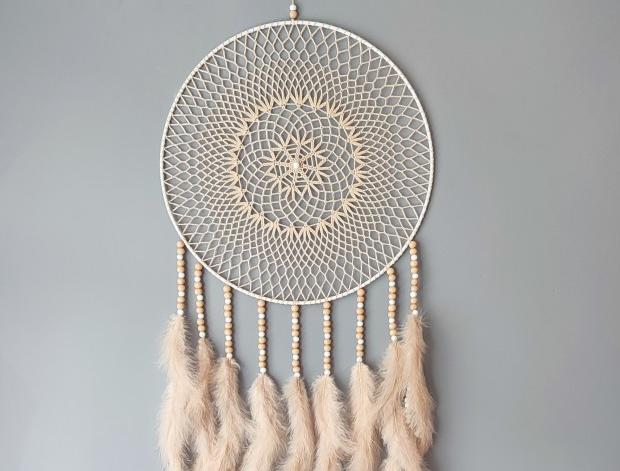 Lapač zlých snů 35 x 110 cm indián indiánský nad postel strážce boho dream lapač dreamcatcher lapač snů do ložnice 