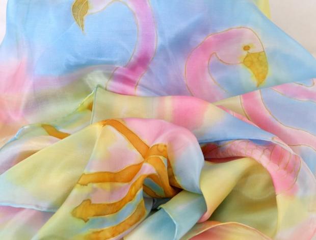 Malované lněné šaty Skrývám šelmu