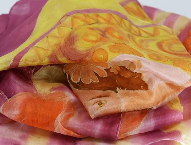 Malované lněné šaty Skrývám šelmu