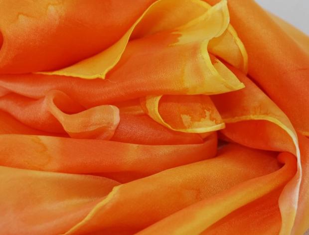 Malované lněné šaty Skrývám šelmu