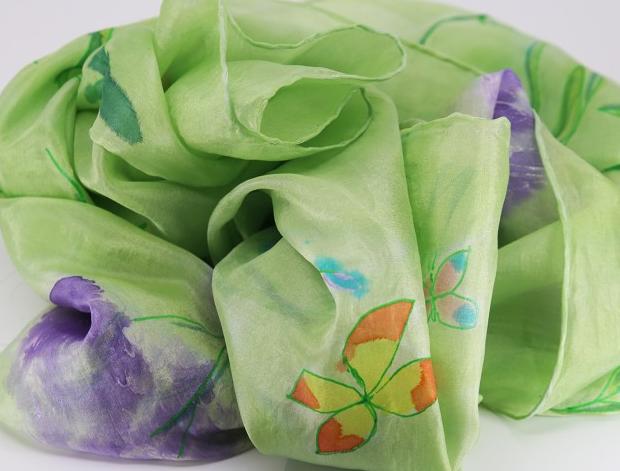 Malované lněné šaty Skrývám šelmu