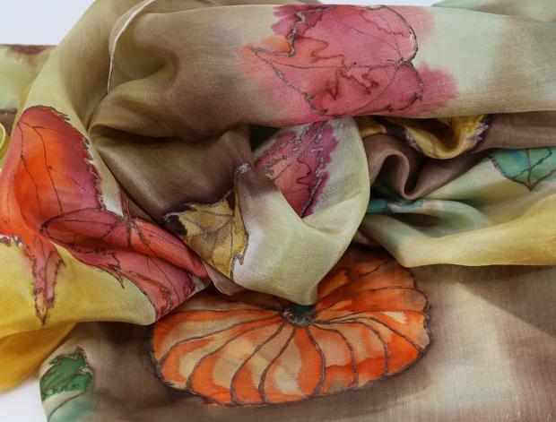 Malované lněné šaty Skrývám šelmu