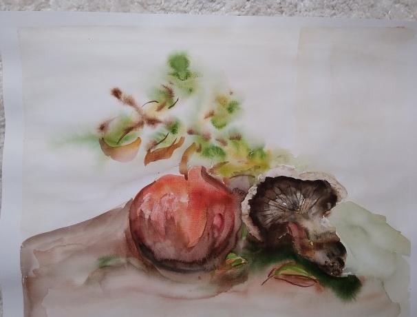 Malované lněné šaty Skrývám šelmu